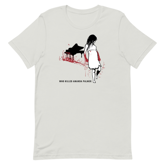 Who Killed Amanda Palmer - Bloody Pianist T-Shirt (Straight Cut)