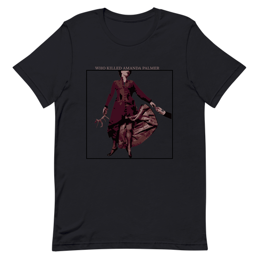 Who Killed Amanda Palmer: Cover Art T-Shirt (Fitted Cut)