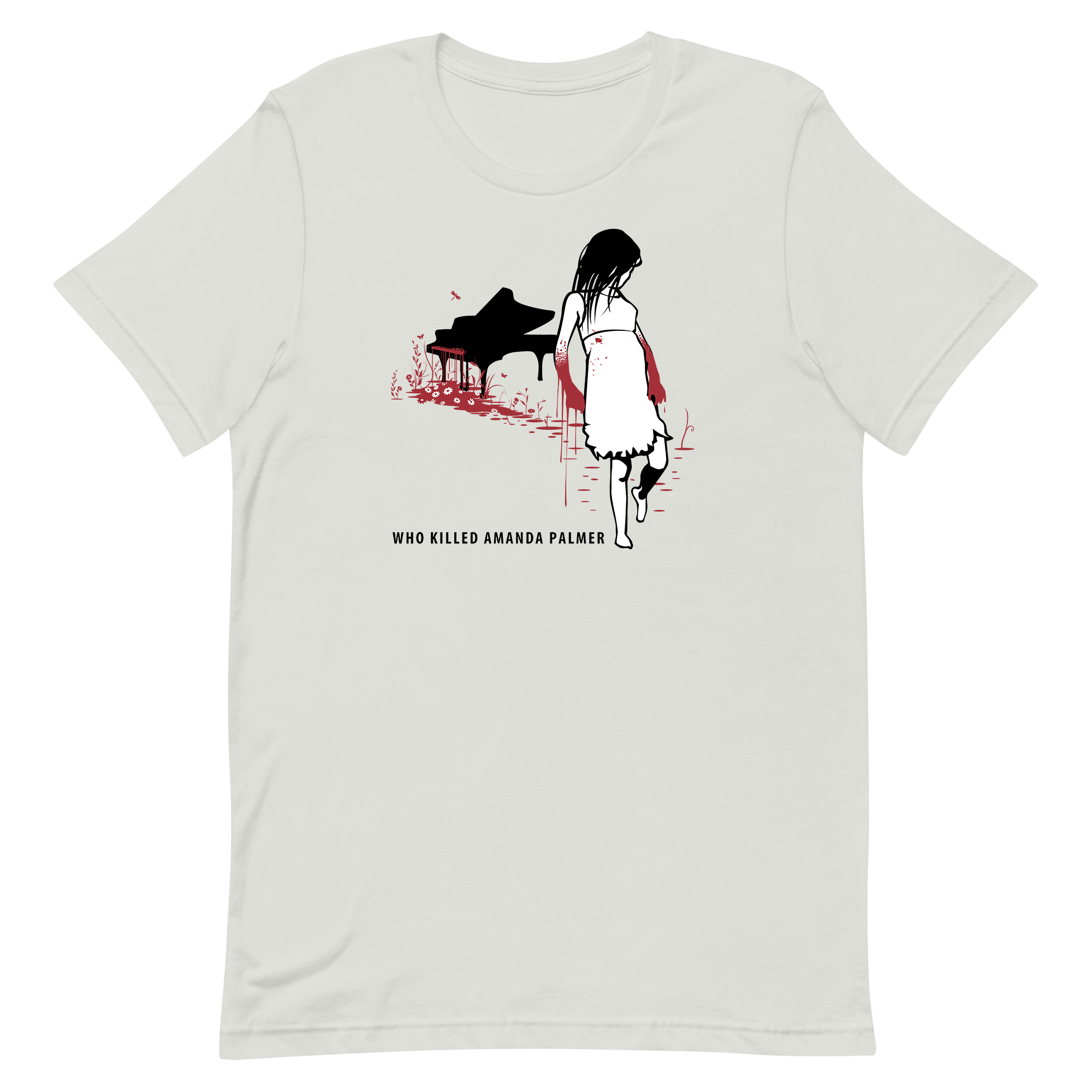 Who Killed Amanda Palmer - Bloody Pianist T-Shirt (Straight Cut ...