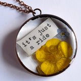 "It's Just A Ride" necklace